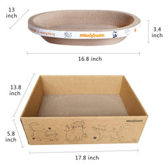 Miwoowim corrugated scratch pad close-up showing thick durable layer