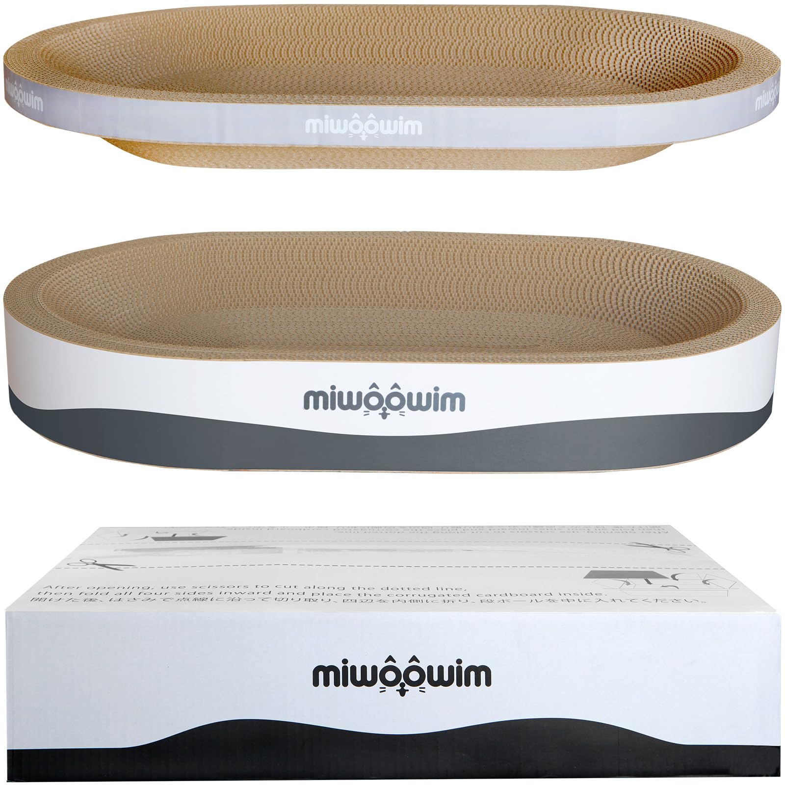 miwoowim oval scratcher close up on curved basin ergonomic design