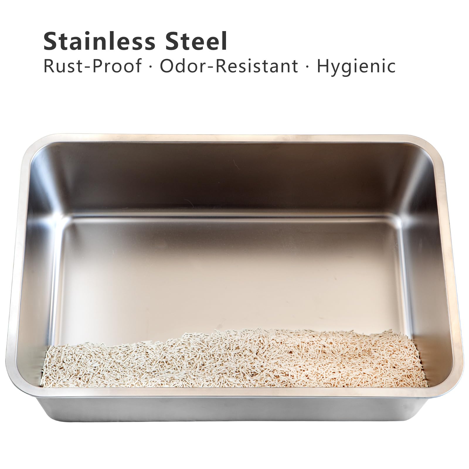 Miwoowim durable stainless steel resists scratches for lasting use.