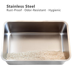 Miwoowim durable stainless steel resists scratches for lasting use.