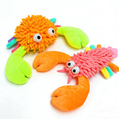 MIXCOTIA lobster dog toy with squeaker promotes engaging fetch and chew sessions