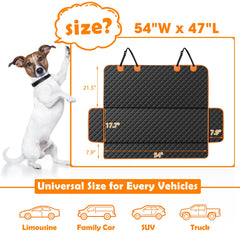 MIXJOY 4-layer durability keeps the seat waterproof and scratch-free during pet adventures.