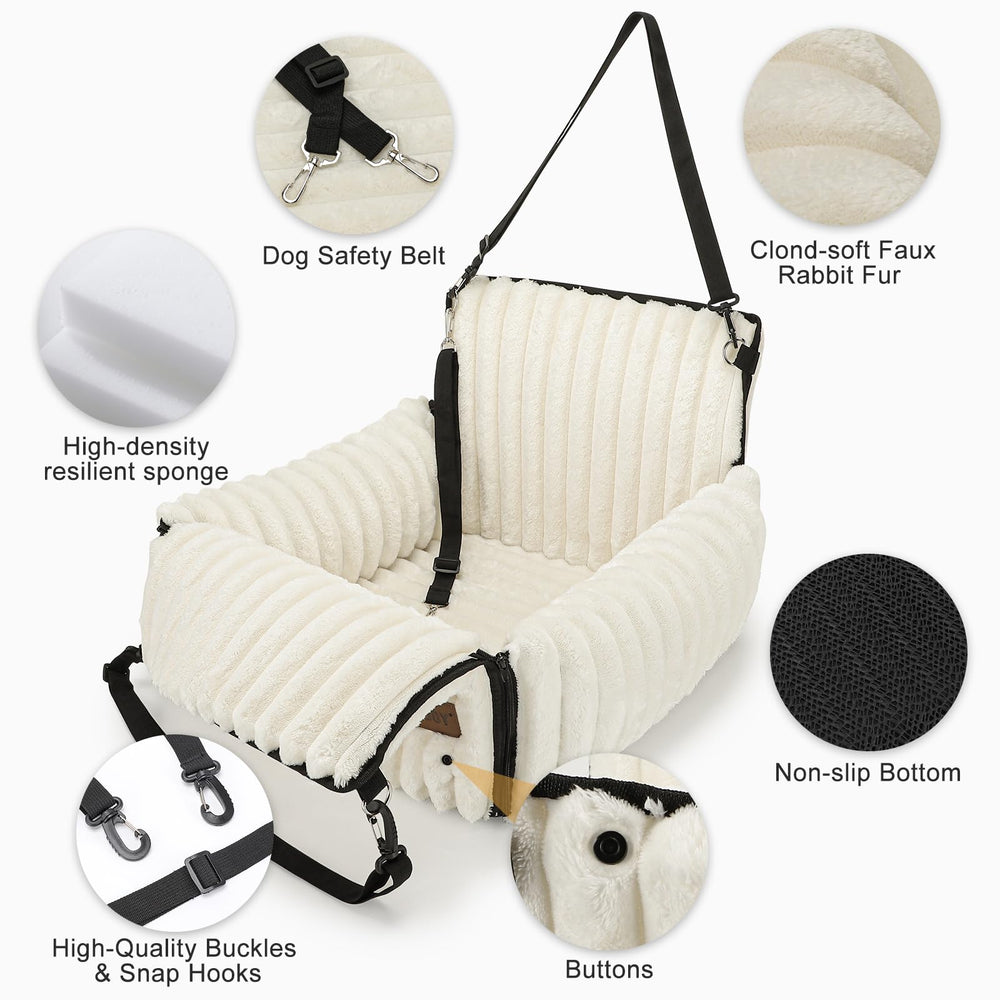 MixJOY 6-in-1 dog car seat anti-slip base keeps stable