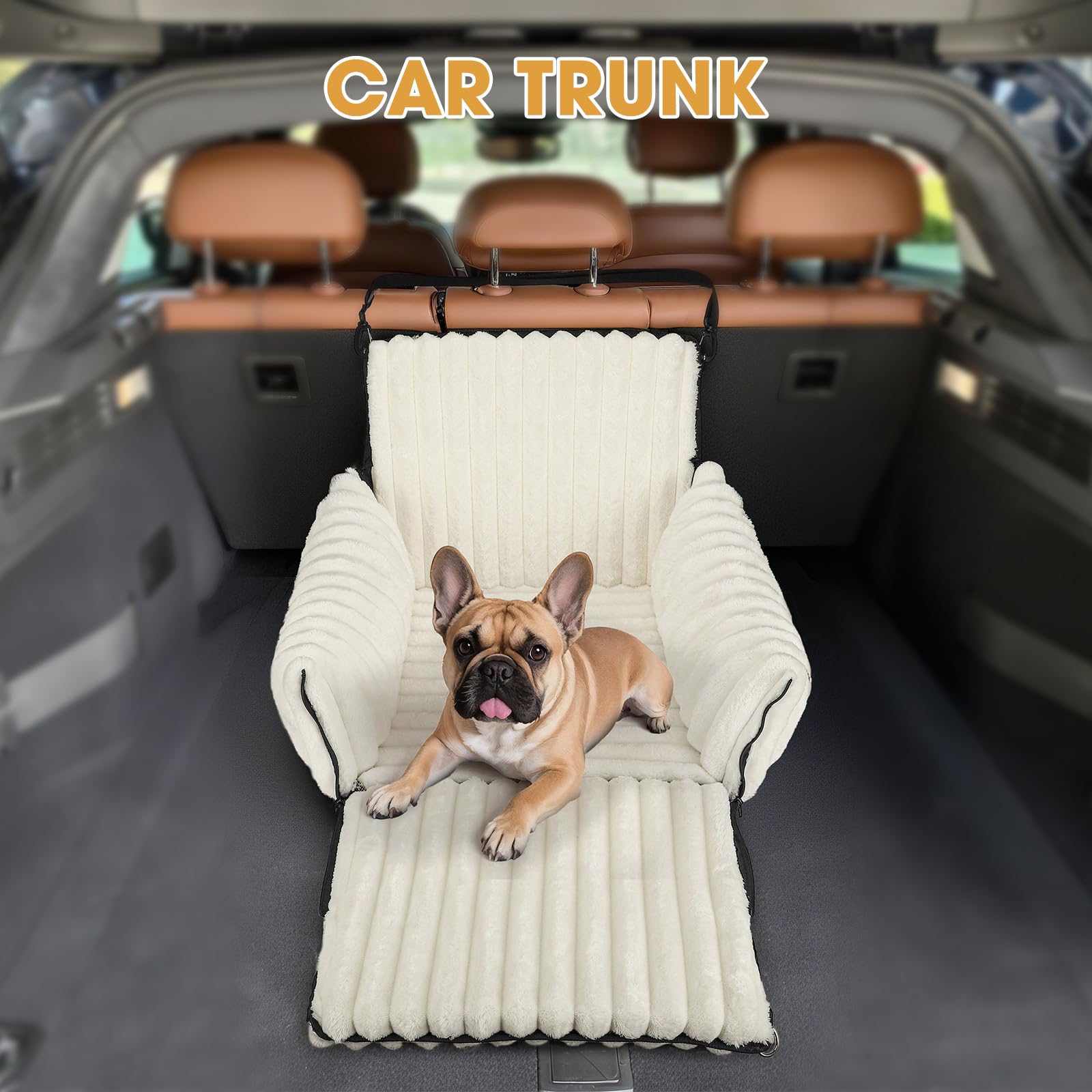 MixJOY 6-in-1 dog car seat padded cushion for comfort