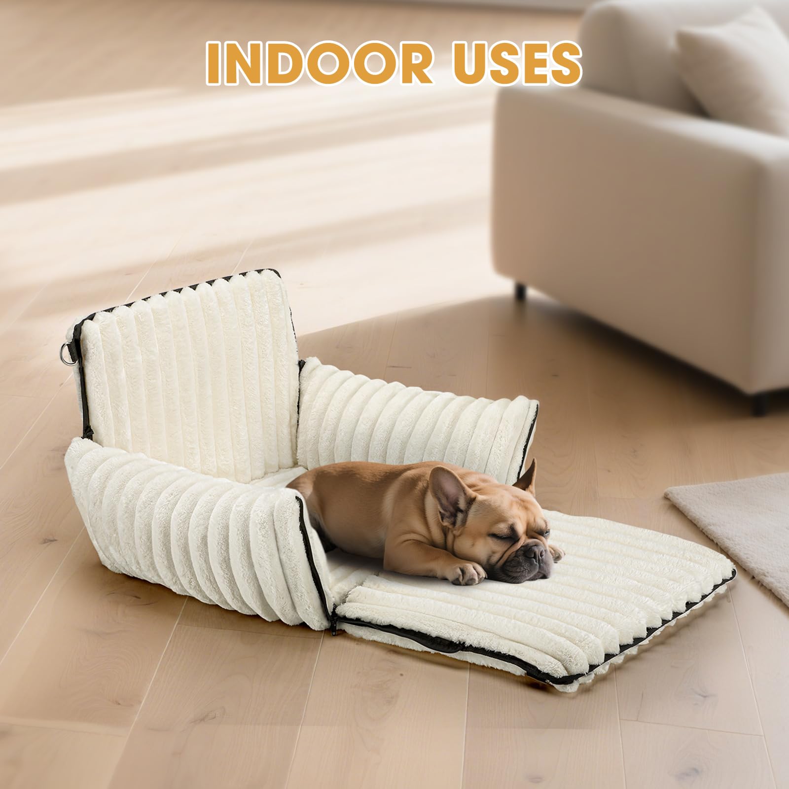 MixJOY 6-in-1 dog car seat removable cover for easy cleaning