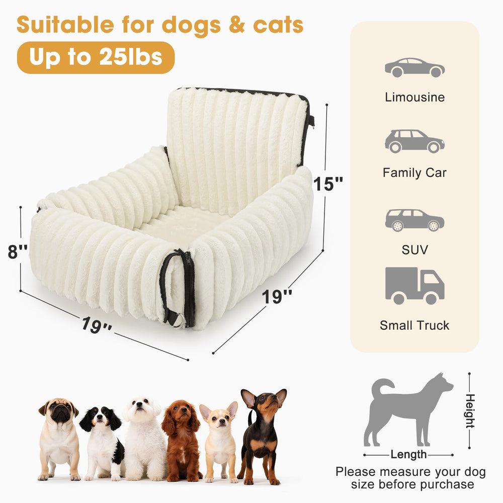MixJOY 6-in-1 dog car seat safety strap with harness
