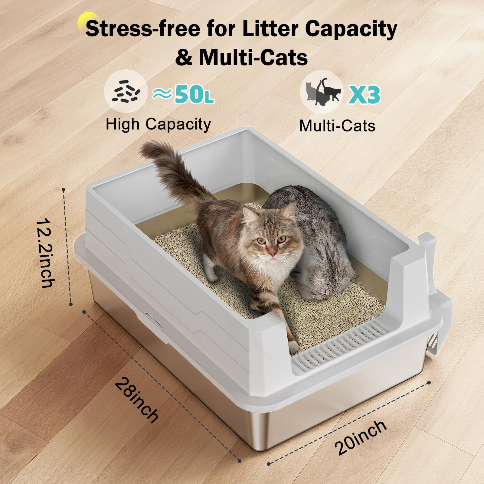 MIXJOY anti-odor stainless bottom promises easy cleaning
