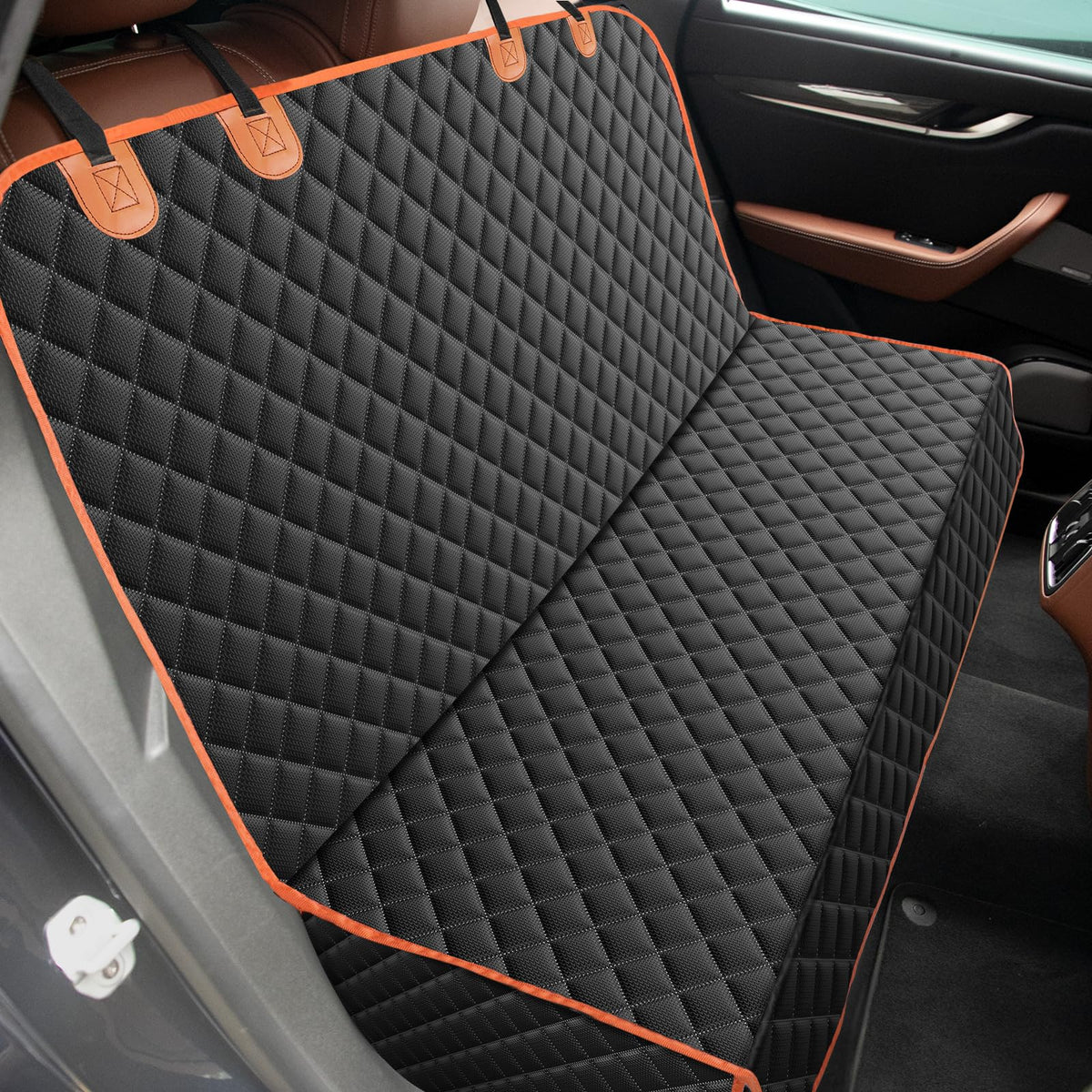MIXJOY backseat cover fits most cars, offering protected seating and tidy upholstery.