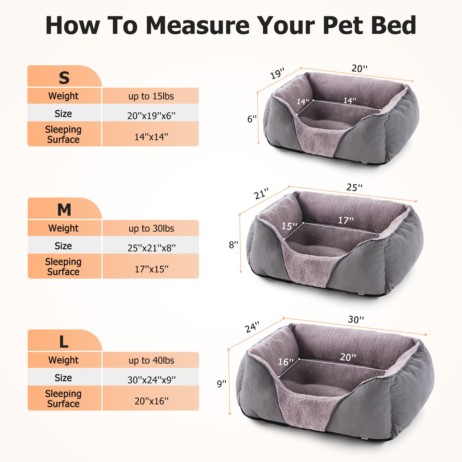 MIXJOY Calming Bed anti-slip bottom keeps bed in place on floors