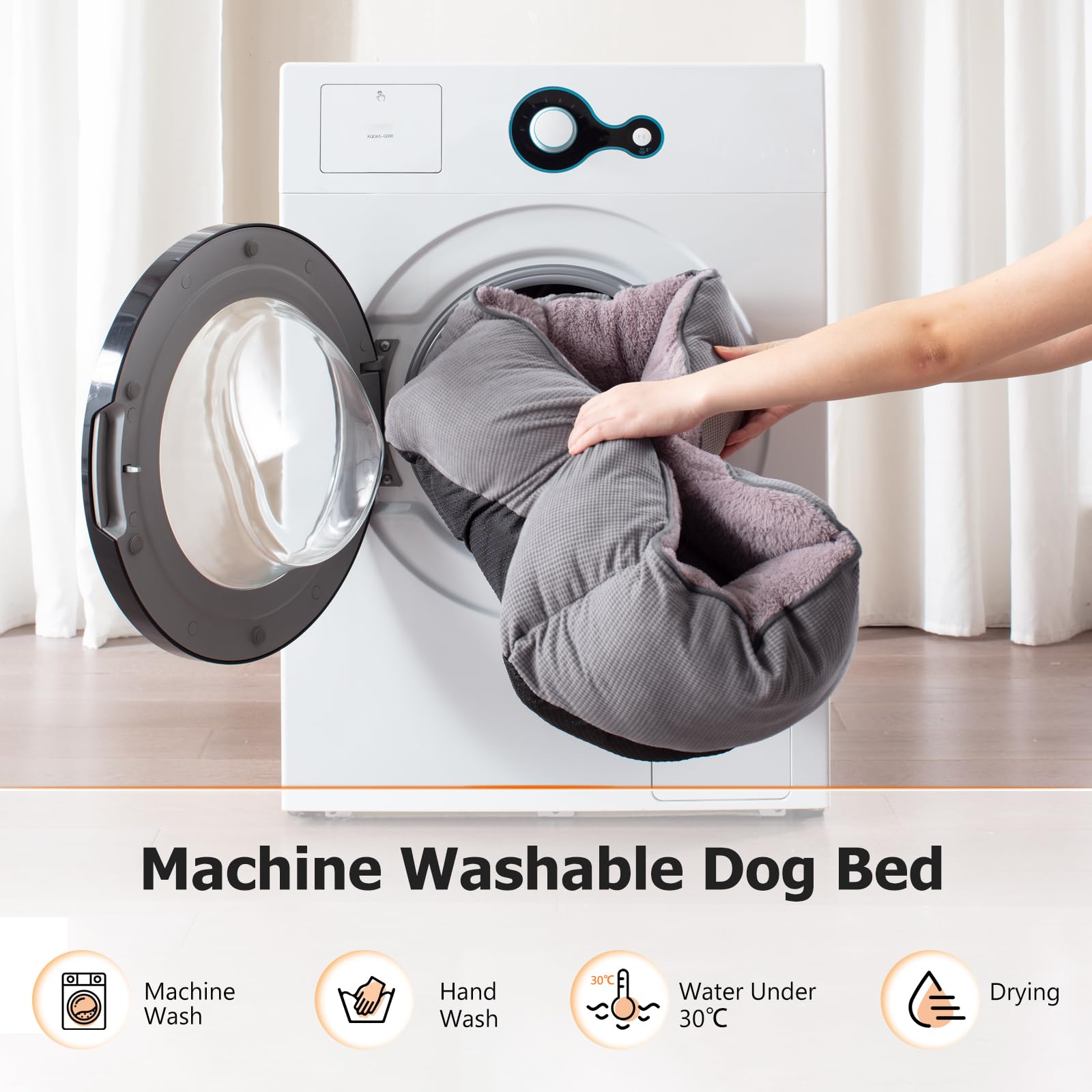 MIXJOY Calming Bed machine-washable for quick cleaning