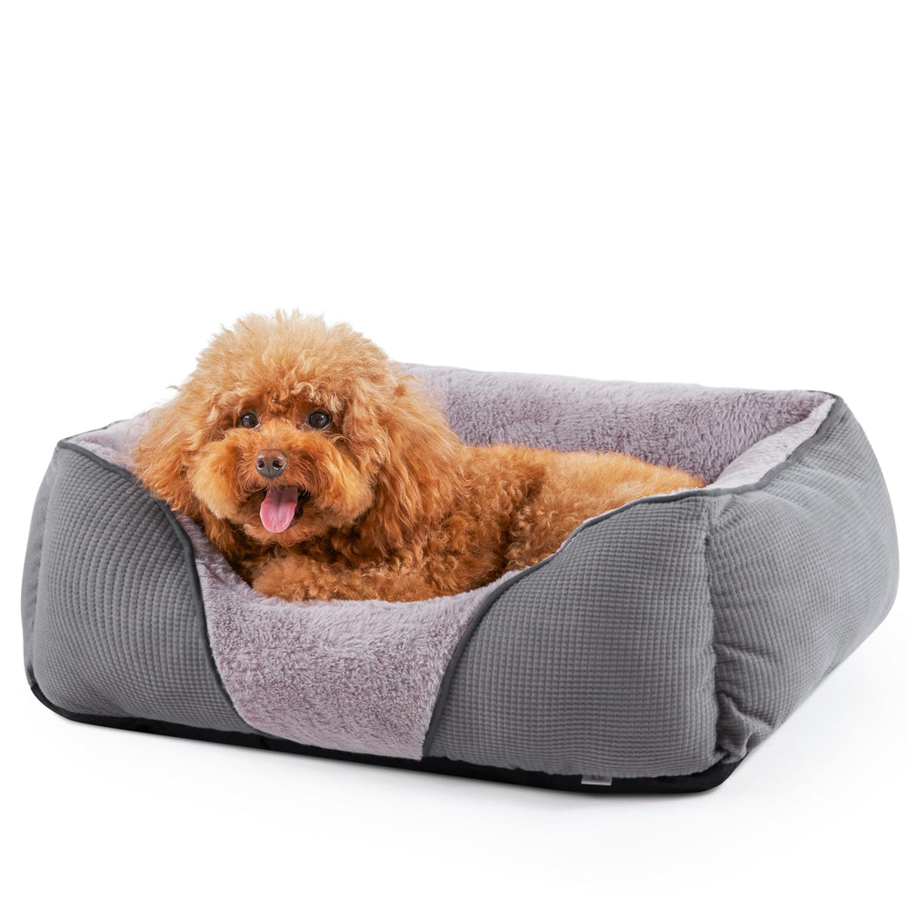 MIXJOY Calming Bed with soft rabbit-velvet interior for cozy naps