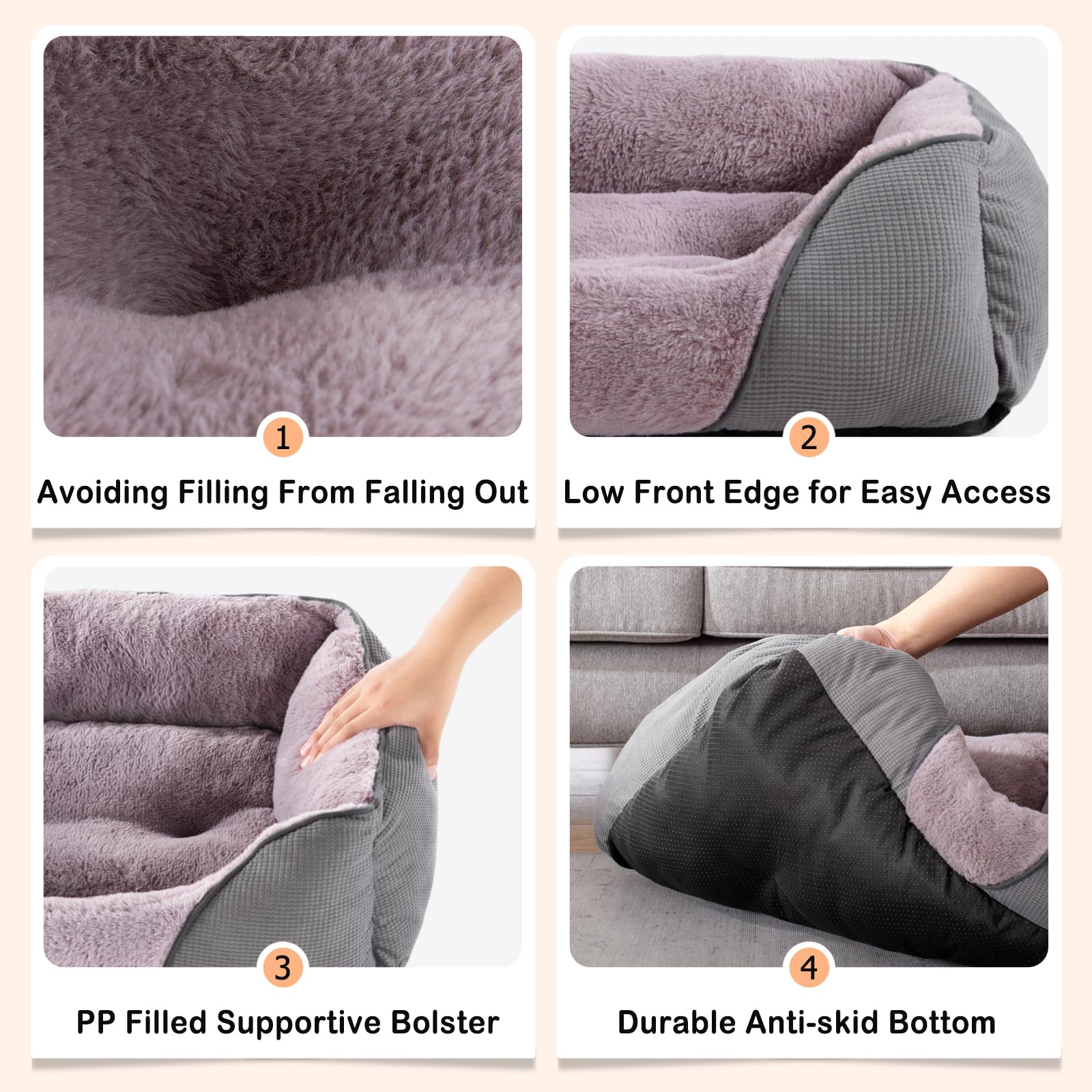 MIXJOY indoor cat bed in grey for lounging