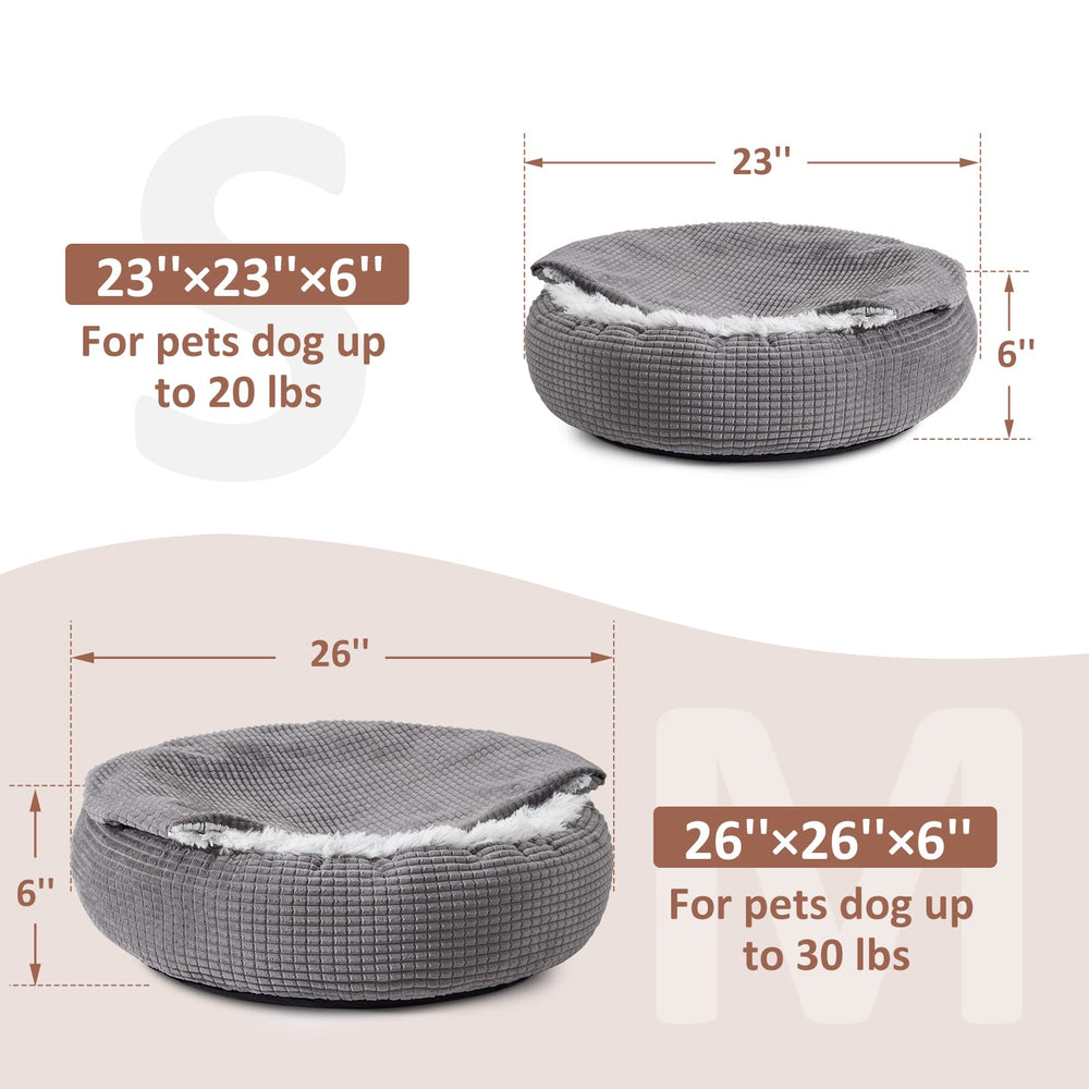 MIXJOY dog bed machine washable for easy cleaning and fresh cuddles.