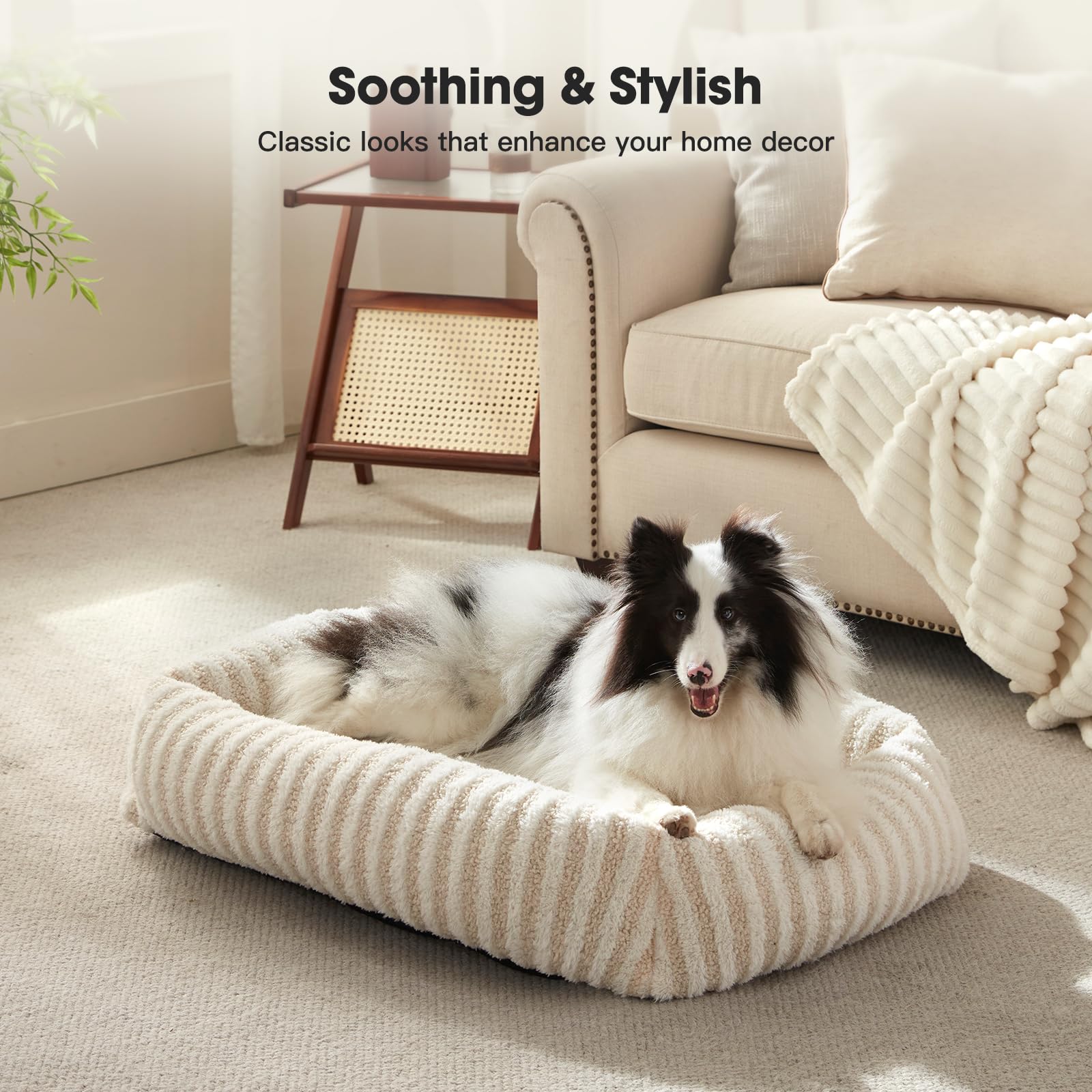 MIXJOY non-slip bottom keeps the bed secure on smooth floors