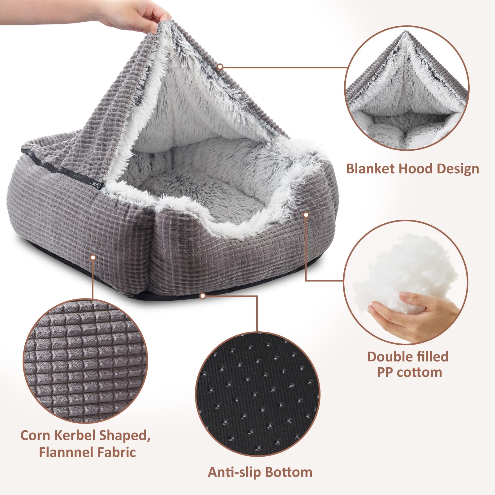MIXJOY non-slip bottom keeps the bed steady on smooth floors