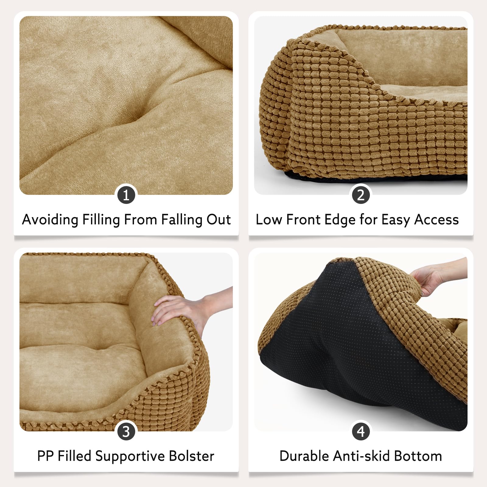 MIXJOY washable dog bed image showing full-bed cleaning readiness