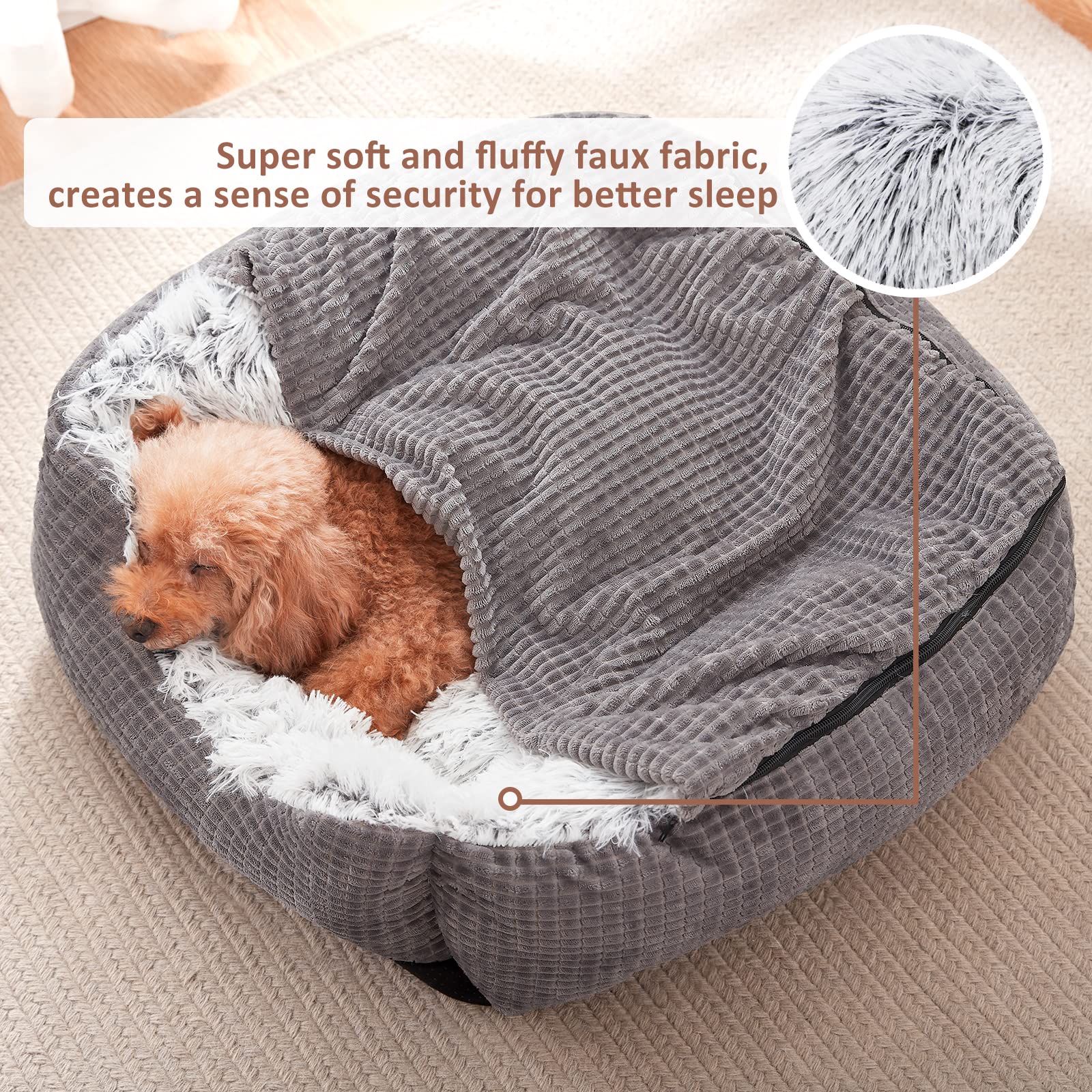 MIXJOY easy-care bed is machine washable for convenient cleaning