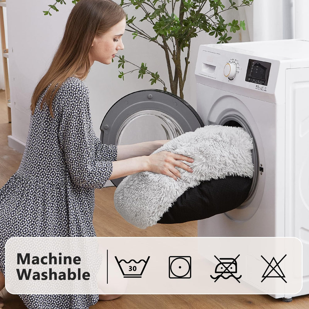 MIXJOY donut bed machine washable cover for easy care