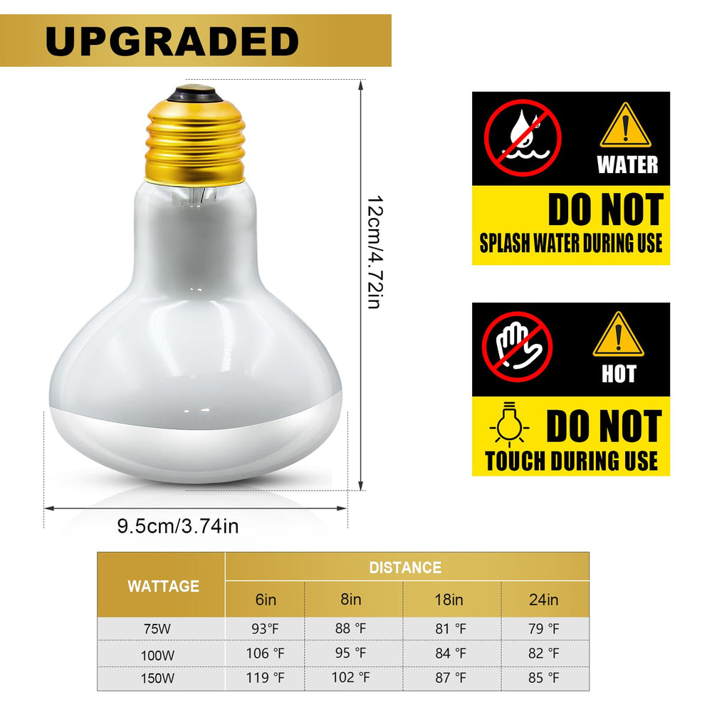 MixJOY frosted glass diffuses light evenly for gentle basking.