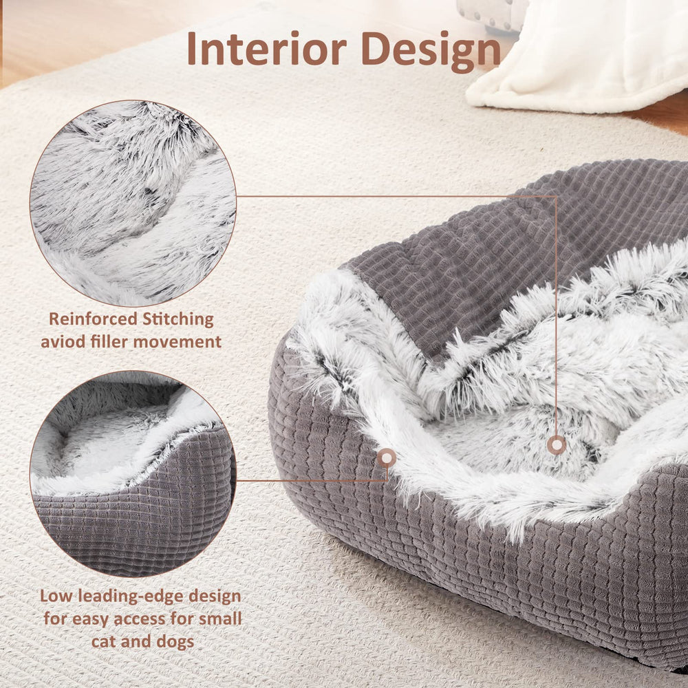 MIXJOY high-loft bolster supports head and neck for restful sleep