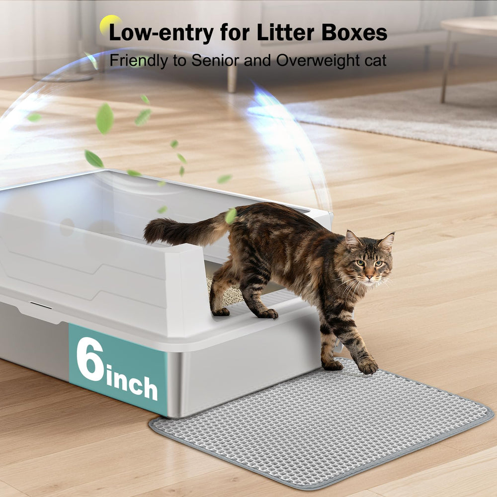 MIXJOY high-sided enclosure reduces litter scatter during use
