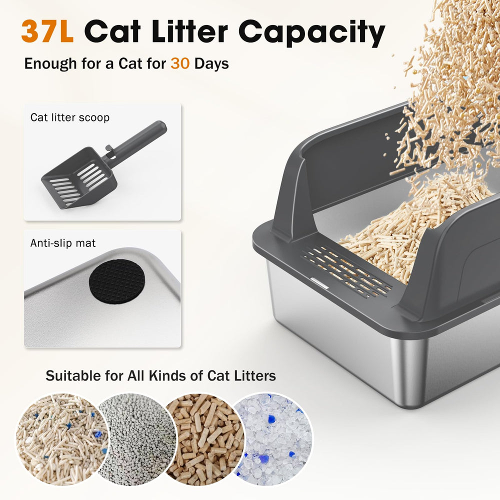 MIXJOY included scoop for quick, tidy litter maintenance