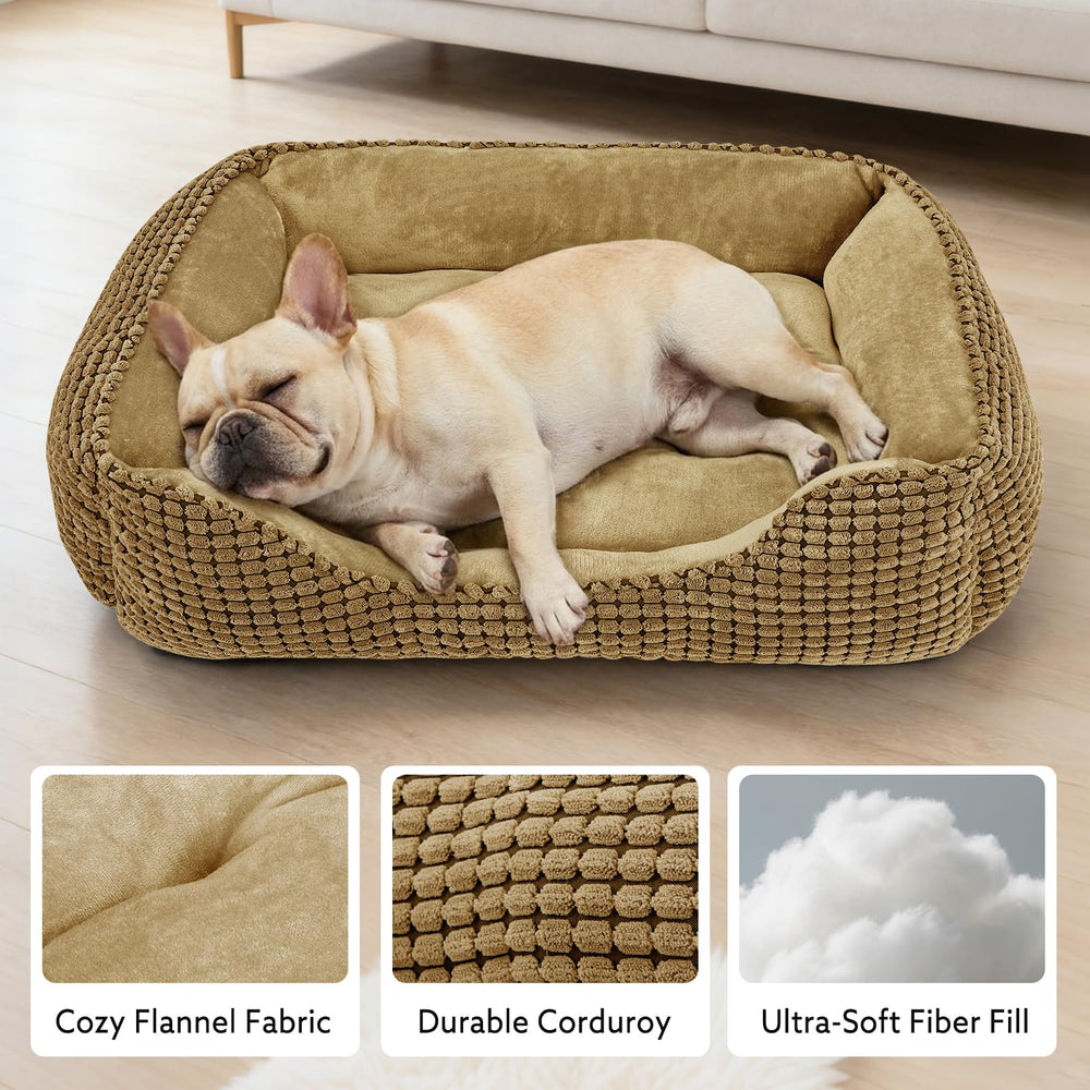 MIXJOY large dog bed anti-slip bottom keeps bed in place during naps