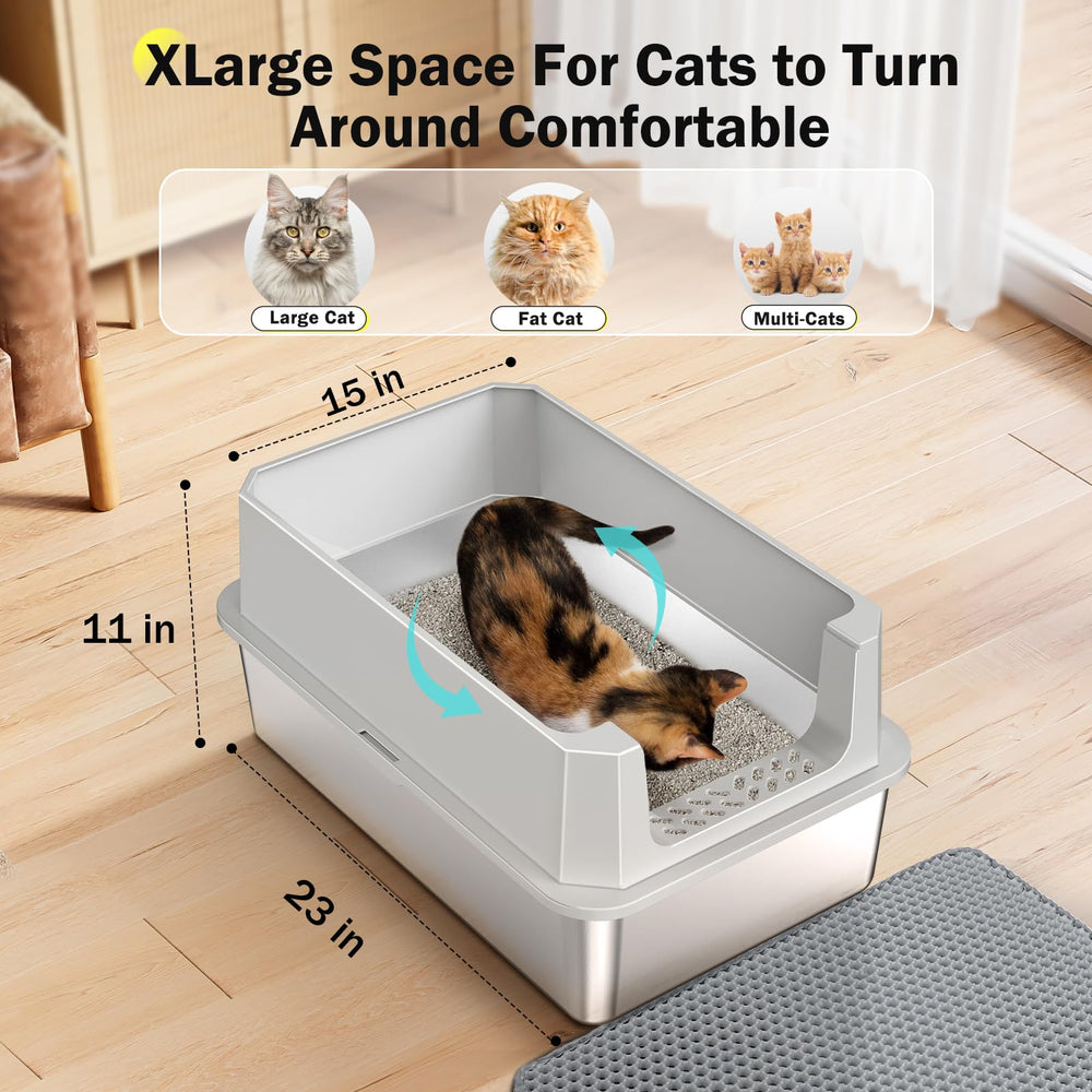 MIXJOY litter filter plate minimizes litter tracking.
