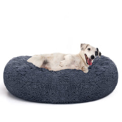 MIXJOY orthopedic donut bed outer view highlighting plush surface for cozy sleep