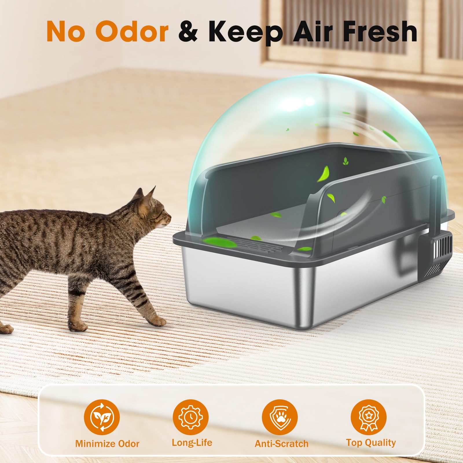 MIXJOY paw-filter entry helps reduce litter tracking at the doorway