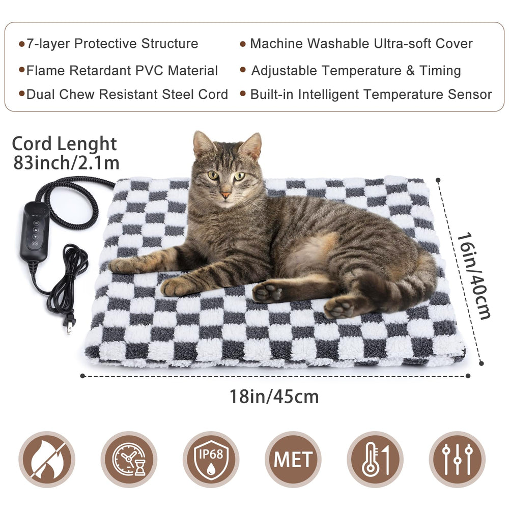 MIXJOY pet warming pad with washable cover for daily use