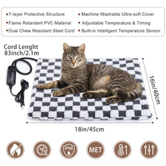 MIXJOY pet warming pad with washable cover for daily use