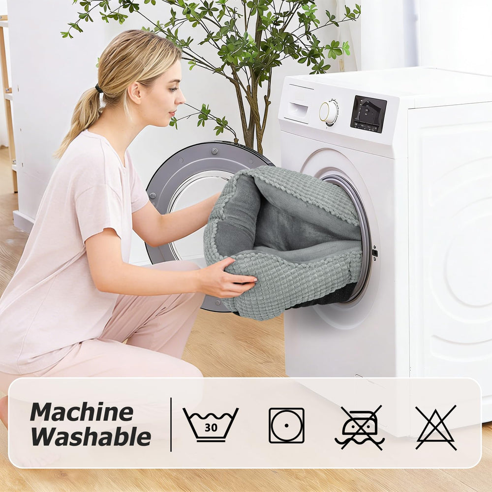 MIXJOY rectangle washable dog bed size chart helps choose the right fit