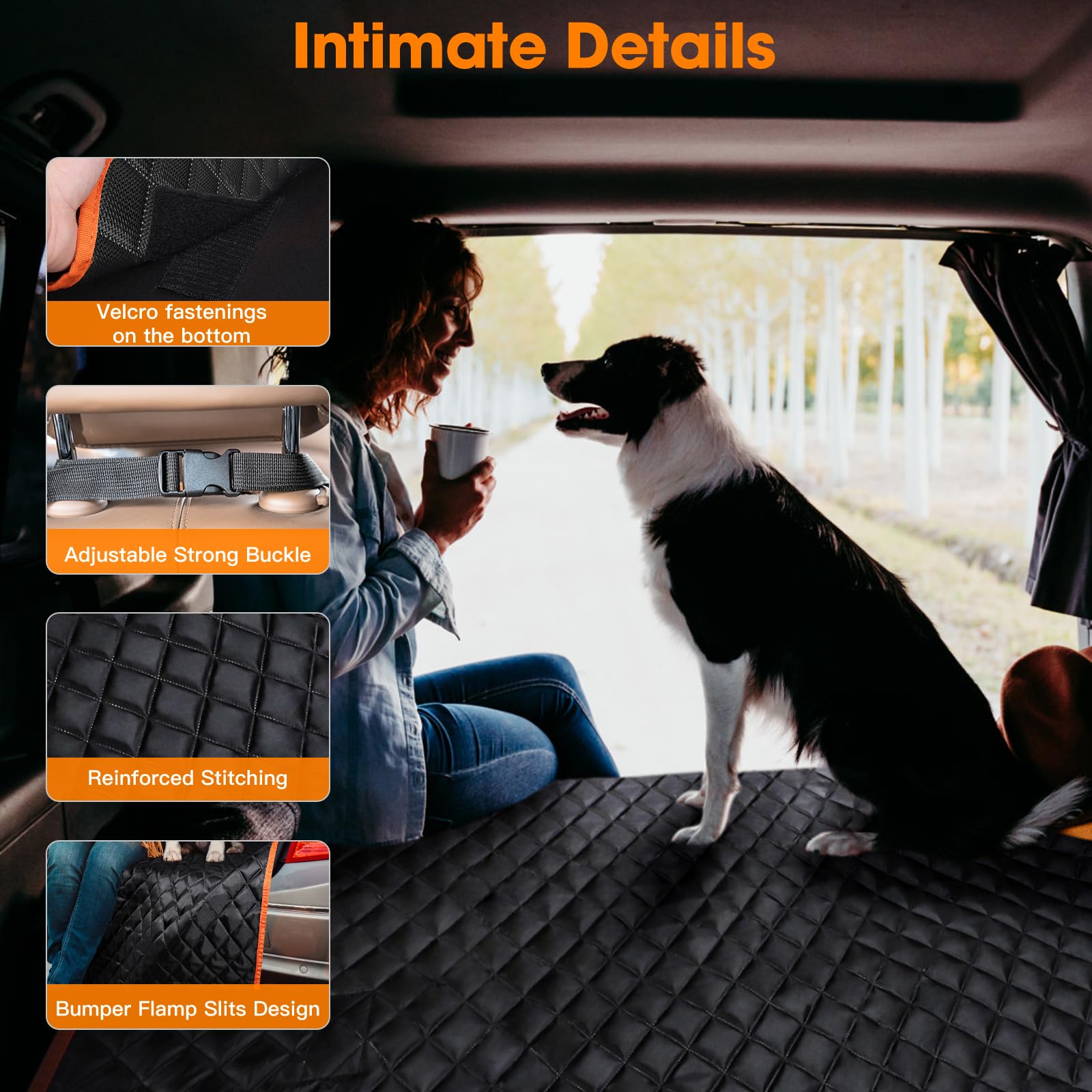 MIXJOY SUV cargo liner 4-in-1 converts to seat cover, cushion, or mat.