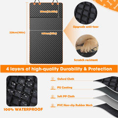 MIXJOY SUV cargo liner bumper-flap shields the bumper from scratches during loading.