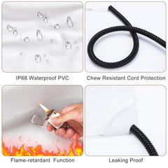 MIXJOY washable cover on pet pad makes cleanup quick and gentle on skin.