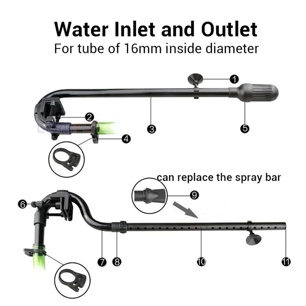 MiOYOOW inlet outlet tube assembly with secure connectors for reliable circulation