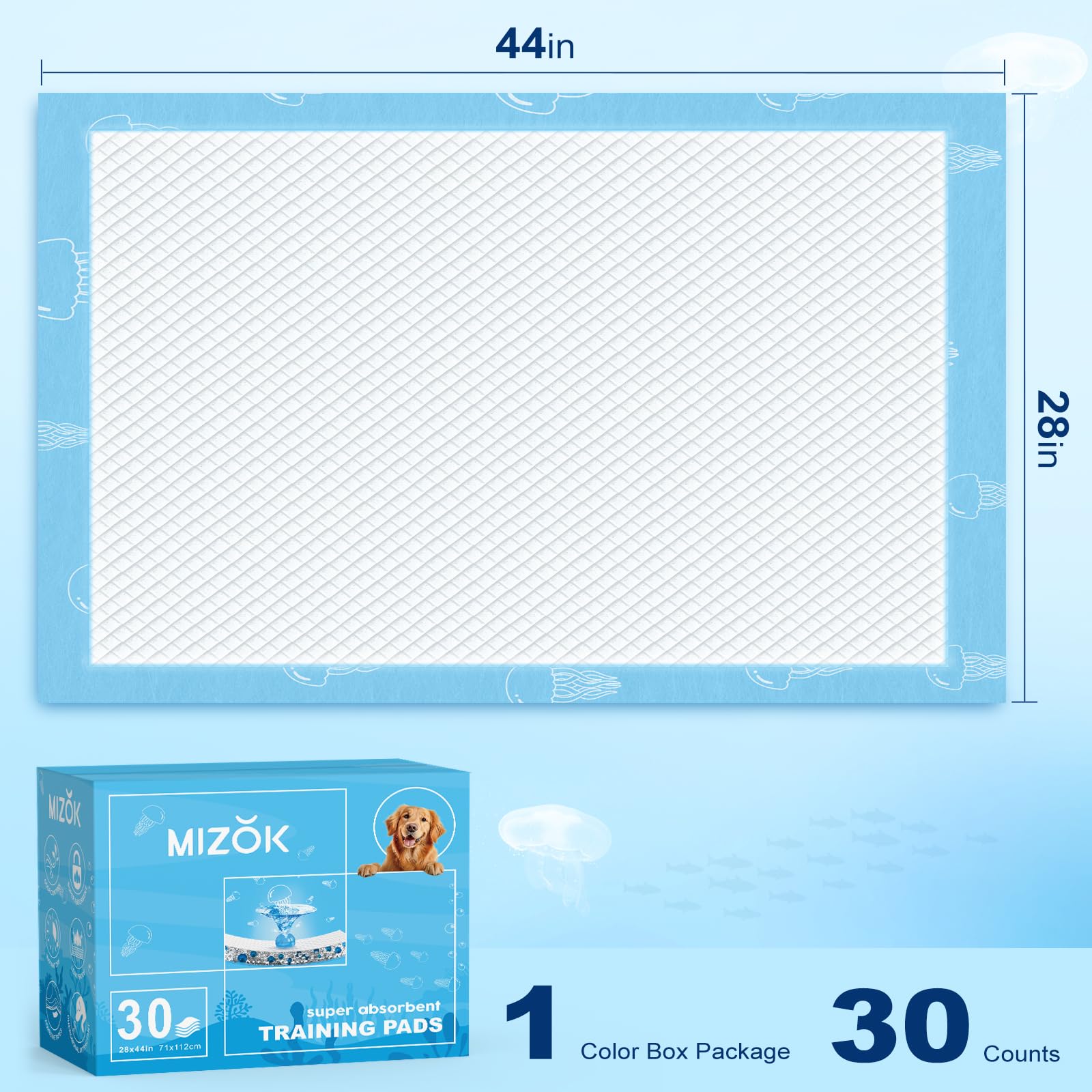 MIZOK six-layer design delivers quick absorption and leak protection.