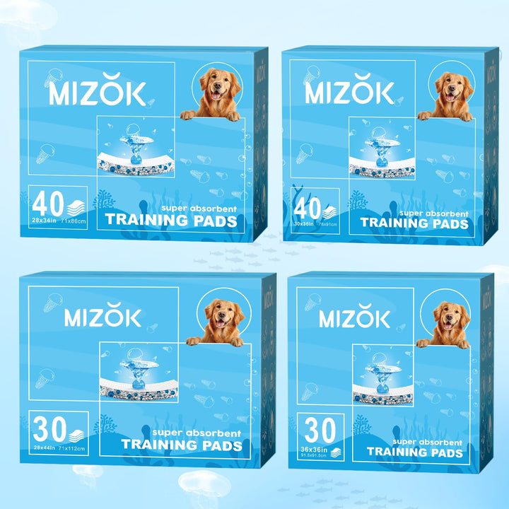 MIZOK marine scent odor-control pad helping keep home fresh during training.