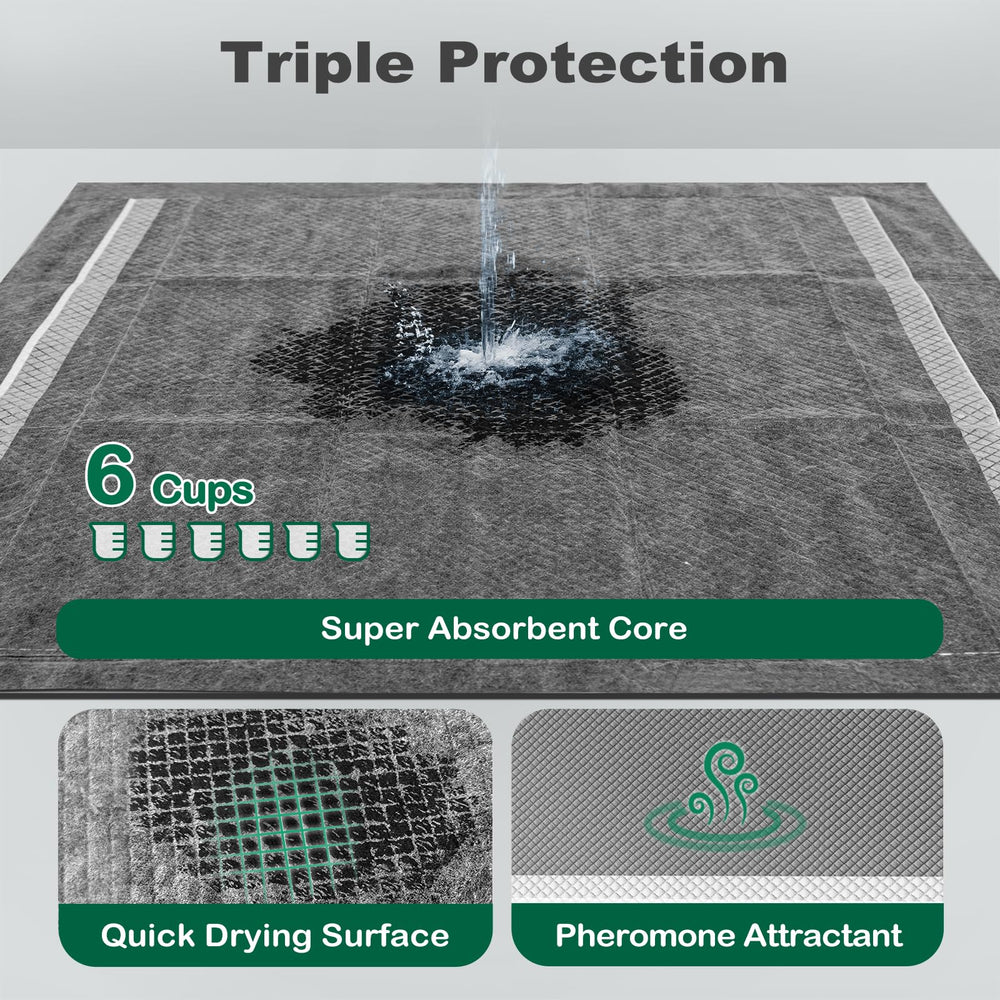 MIZOK pee pad thick-heavy construction delivers durability and strong absorbency