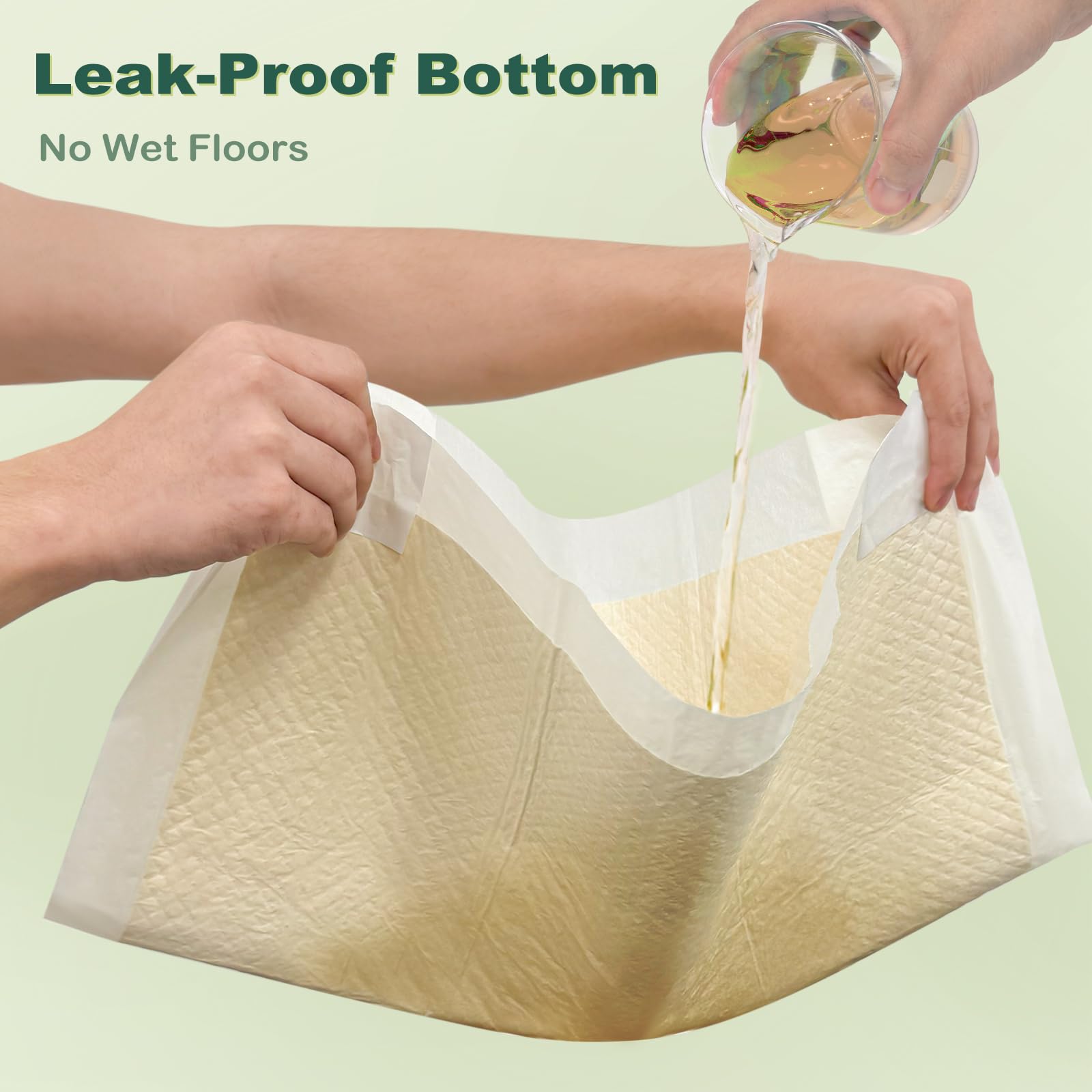 MIZOK 100-count pack provides ready-to-use training pads.