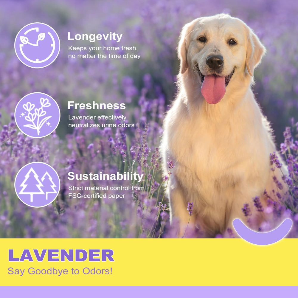 MIZOK Puppy Pads with adhesive tabs keep pads secure on furniture.