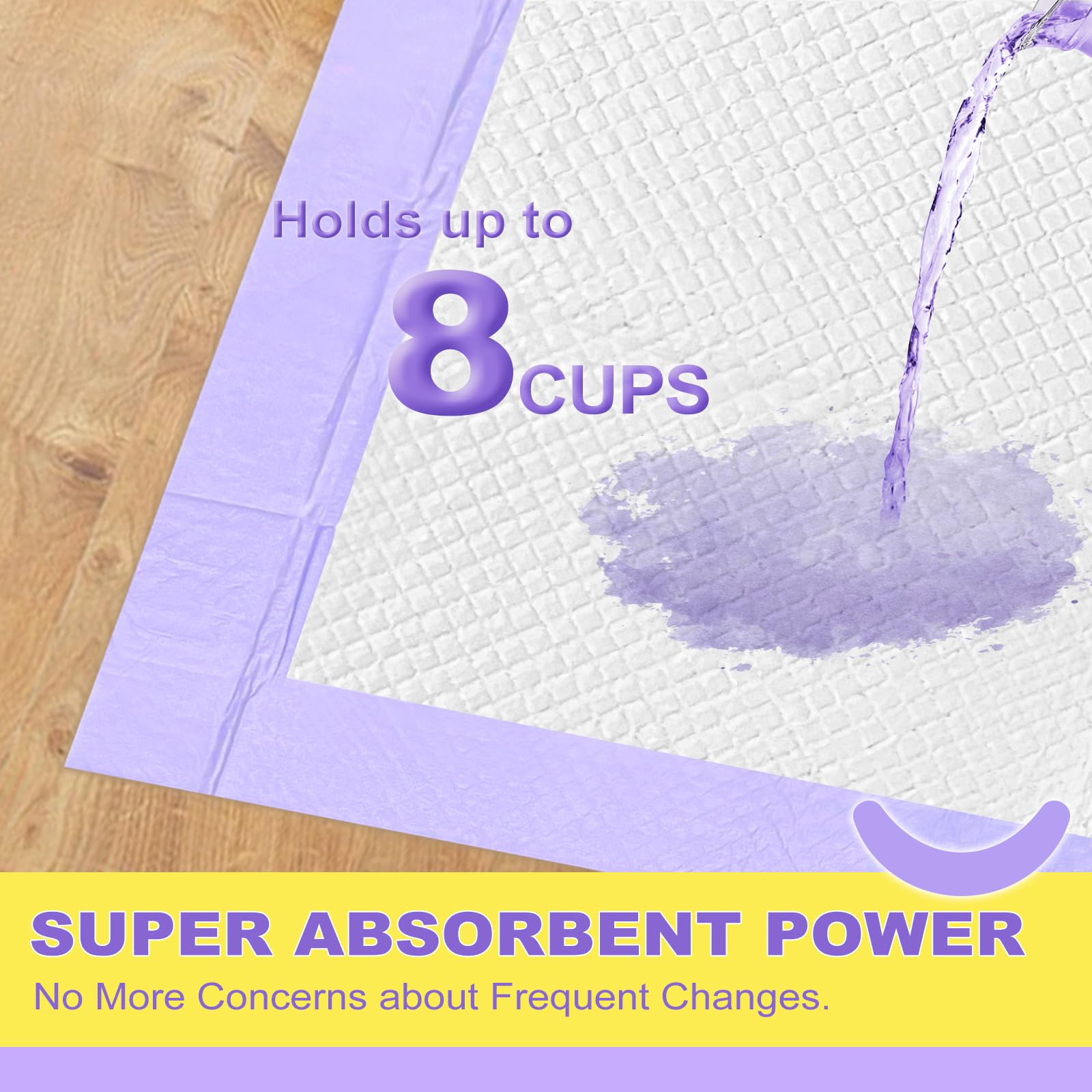 MIZOK pads feature a PE film bottom to prevent leaks.