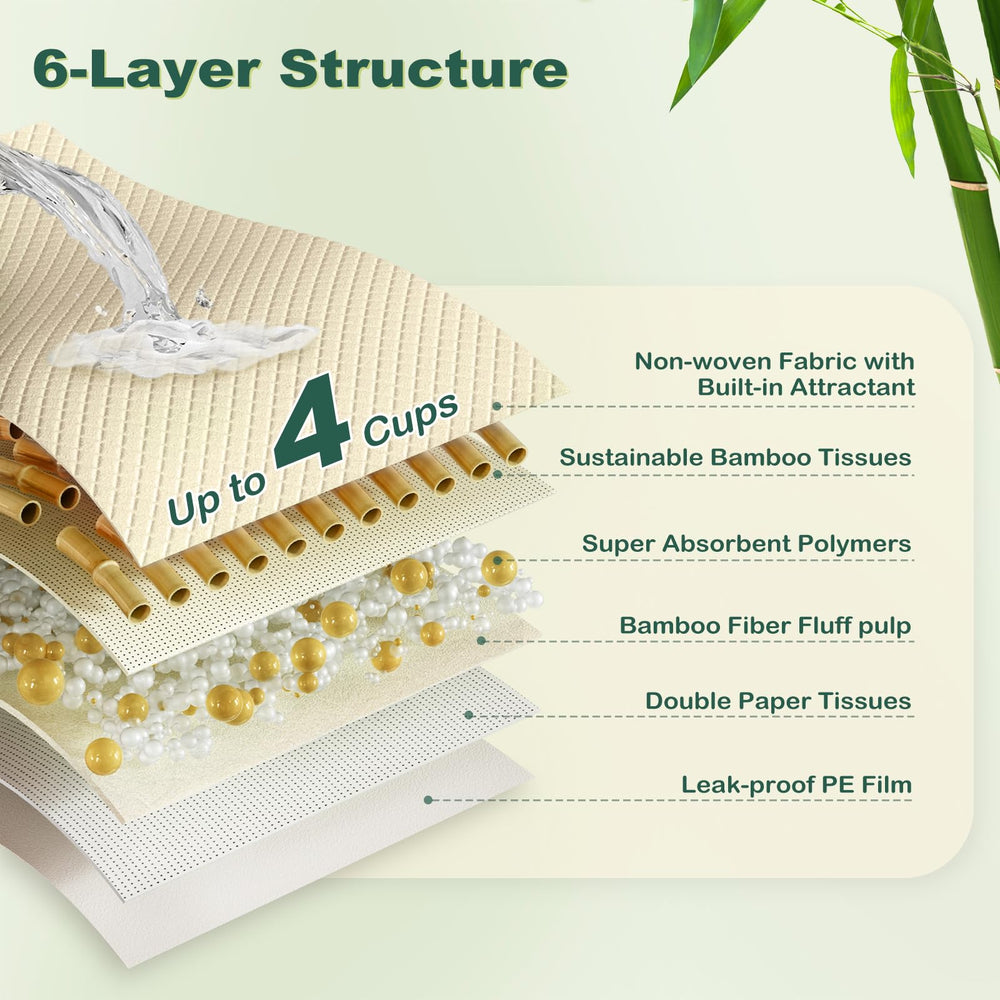 MIZOK puppy pads quick-dry top layer demonstrating fast absorption