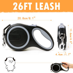 MK-DEF leash with one-handed brake for easy control.
