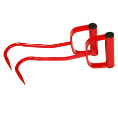 Mkienhy two-pack hay hooks for efficient bale handling.