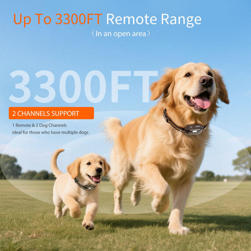 MKZ Shock Collar adjustable neck from 6.8 to 28 inches for secure fit.