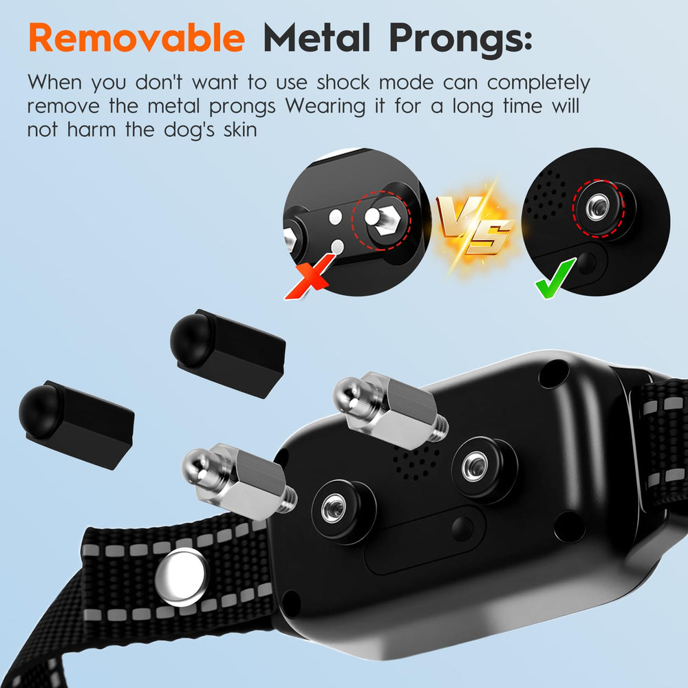 MKZ Shock Collar four modes for flexible training with beeps, vibrations, and stimulations.