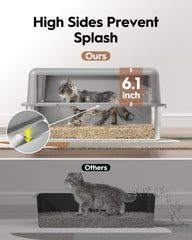 MLIKLU stainless steel high sides prevent scattering while keeping mess contained.