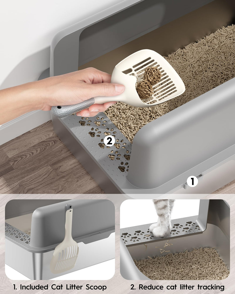 MLIKLU non-stick surface makes cleaning quick and stain-free.